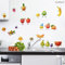 Sunnywall Tier Safari Wandsticker Wandtattoo Wandbild Baby Aufkleber Kinderzimmer Baby Wandaufkleber Spielzimmer Küche (Comic Fruits)