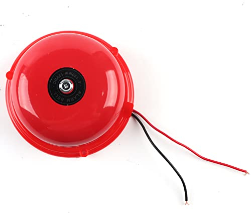 Läutewerk Brandschutz 100db, 4 Zoll Klingel Laut Feuerglocke Elektrische Türklingel Feueralarm Glocke, für Schule Feueralarm Notevakuierung Fabrik Werkstatt (12V)