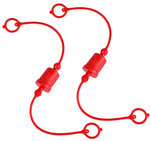 SOLUSTRE 2 Sätze Stecker-staubkappe Staubkappen Für Hydraulische Kupplungen Hydraulikkappen- Steckersatz Kappe Für Hydraulischen Schnellwechsler 1/2 Festhalten Verbinder Plastik Schläuche