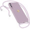 Handykette Hülle für Samsung Galaxy A50 Hülle Necklace, Herz Motiv Muster Handyhülle für Samsung Galaxy A50 Hülle mit Band Kordel zum Umhänge Ultradünn Hülle für Samsung A50/A30s Handykette (Lila)