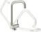 Ulytid Mitigeur Cuisine Rabattable, Robinet Cuisine Pliable Sous Fenêtre, Mitigeur Evier Haut Bec Rotatif à 360°en Acier Inoxydable, Robinet Monocommande Chaude et Froide Réglable, Finition Brossé