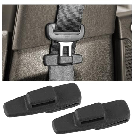 JNNJ 2 Pezzi Regolazione Della Cintura Di Sicurezza, Posizionatore Della Cinghia Del Collo Della Spalla Di Comfort Auto, Universale Auto Clip Cintura Di Sicurezza Regolabile, Per Auto, Camion, SUV