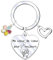JRZDFXS Cadeau Soeur Noel Porte Clef Soeur de Coeur Porte clef Amour Soeur Ma Soeur de Coeur pour toujours pour Sœur Originale Porte-clés Cadeau Soeur Anniversaire (1) (4)