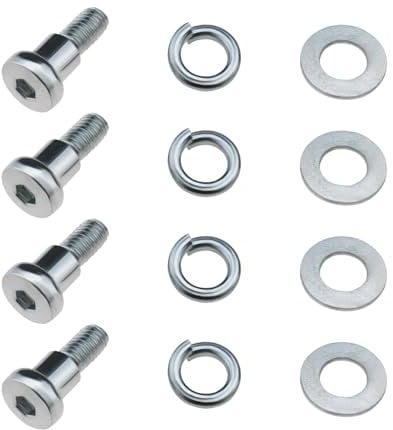 Create idea Lot de 4 vis de boulons de roue arrière compatibles avec Xiaomi M365 1S Essential Pro/Pro 2 Modèle 3 Trottinette électrique Accessoires de rechange Argenté