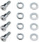 Create idea Kit de 4 tornillos de tornillo de rueda trasera compatible con Xiaomi M365 1S Essential Pro/Pro 2 Modelo 3, accesorios de repuesto para scooters eléctricos, color plateado