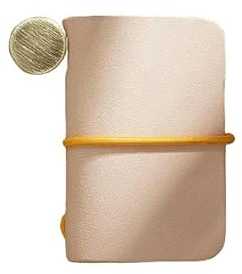KOSTEN Notizbuch Mini Vintage Notebook Notepad Tragbares Reisetagebuch -Schreibwarenbüro-Beige