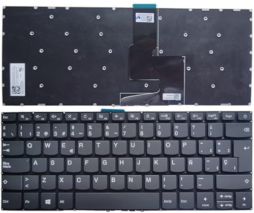 SWINKU Spanish/Latin Laptop Keyboard for Lenovo IdeaPad 1-14IGL05 1-14ADA05 1-14AST-05 V14-ADA V14-ARE V14-IGL V14-IIL V14-IKB V14-IWL (Color : SP No Backlit)
