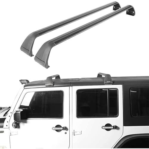 2 Stück Dachträger Relingträger Dachgepäckträger Für Jeep Wrangler JL JK JT 2007-2021, Aluminium Querträger Fahrradträger Dachboxen Dachgepäckablager Boxen Transportsysteme Auto Zubehör