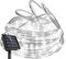 SINGCHUNGTE 22M Solar Lichtschlauch Außen, 200LED Wasserfest Lichtschlauch,Farbe 8 modi lichterschlauch für Garten,Trampolin,Schwimmbad (Weiss)