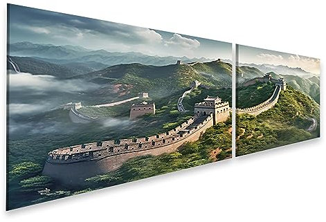 islandburner Prime Bild auf Leinwand Chinesische Mauer China Reisefotografie Bilder Wandbilder Poster