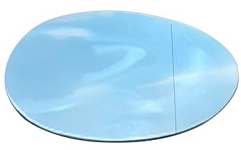 FREEZER DOOR WING MIRROR GLASS 1pc Car Side Rearview Heated Mirror Glass Left/Right Blue/White 51167366039 for BMW for Mini F54 F55 F56 F57 F60 2015-2020 (Color : Right Blue)