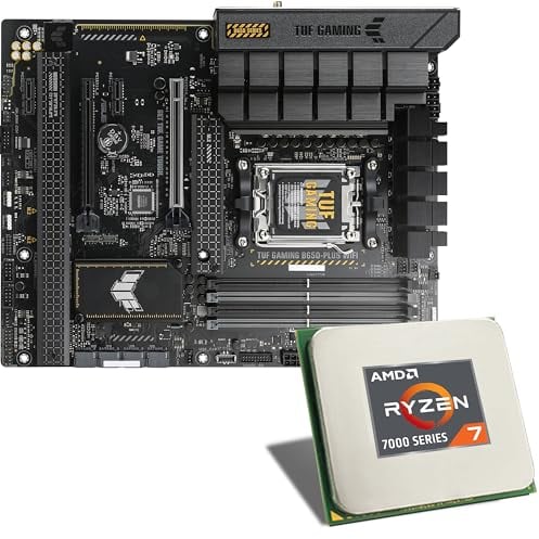 Mainboard Bundle | AMD Ryzen 7 7700X, 8X 4500 MHz, ASUS TUF Gaming B650-PLUS WiFi, 3X M.2 Port, PCIe 4.0 x16, USB 3.2 Gen2 | Tuning Kit | CSL PC Aufrüstkit
