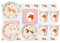 Lot de 37 pièces de vaisselle pour 12 personnes - Motif chevaux mignons - Pour anniversaire de fille et garçon - Pour anniversaire d'enfant et adulte