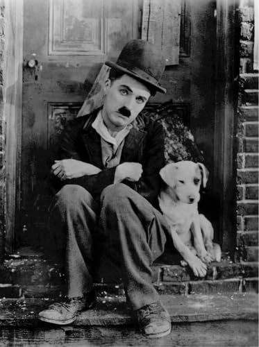 Leinwanddruck Charlie Chaplin Vintage-Filmplakat, Leinwanddruck, Schwarz- Weiß, Wandkunst, Wanddrucke, Bild, Heimdekoration, Geschenk, 21 X 30 Cm, Ohne Rahmen