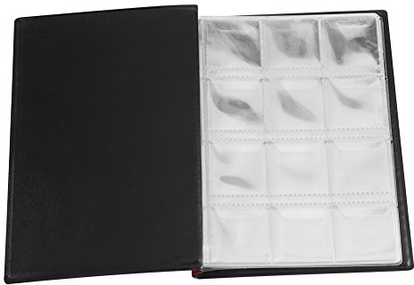 World Coin Stock Münzsammelalbum Sammler, 120 Taschen, Münzsammelbuchzubehör (Rot)
