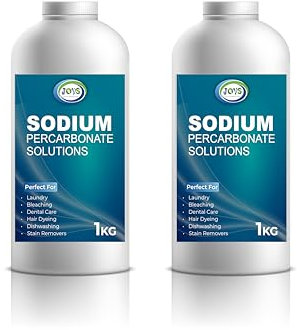 JOVS Sodium Percarbonate 2 kg - Pure Granular Oxygen Bleach Cleaner, Eco-Friendly Stain Remover & Laundry Whitener, Non-Toxic Biodegradable Household Cleaning Agent.