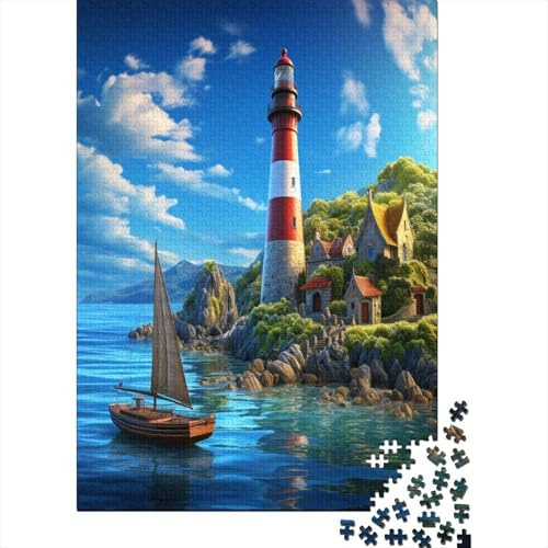 Leuchtturm Puzzle 1000 Teile Puzzles Für Erwachsene Klassische Puzzles 1000 Teile Erwachsene Puzzlespiel Erwachsene 1000 Teile Erwachsenen Puzzlespiel Puzzel 1000pcs (75x50cm)