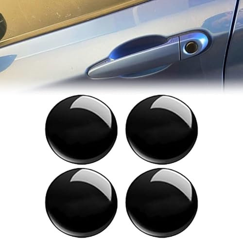 YYTERI Autocollants Trou Serrure Serrure Porte Voiture,pour Peugeot 307 2001-2008 Autocollants Couverture Protection Noyau Serrure,Trou Serrure Porte Poignée,A