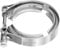 sourcing map 2.25 V Band Clamp 304 Stainless Steel for Exhaust Systems Downpipe Exchange Exhaust Accessories, Adjustment Range 57mm / 2.25inch