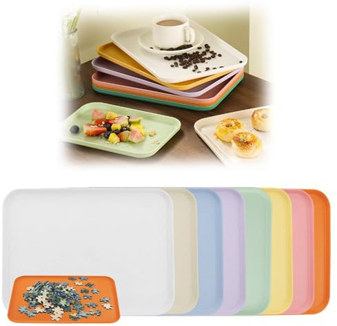 FGXY 8pcs Puzzle Sorting Trays, Lego Sorter, Jigsaw Puzzle Mat, Multi Functional Jigsaw Tray, Stackable Storage Tray, Used To Store Puzzles, Toys, Jewelry, Fruit Dim Sum, Etc