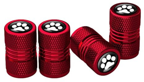 Stem Caps - Car Wheel Tire Valve Stem Cover 4 with Dog Paw Shape, Tire Valve Caps | Valve Stem Covers Car Tire Valve Caps, Tire Valve Stem Caps No Fading for Car RV Truck