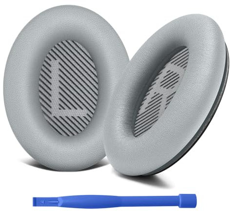 Replacement Earpads for Bose QC25/QC35 II/QC35/QC15/AE2 AE2i AE2w, Soft Replacement Ear Pads Cushions for Quietcomfort 35/Quiet Comfort 25/Sound Link/Sound True (Grey)