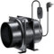 Moonjor Ventilatore a tubo assiale da 100 mm, 119 m³/h, con interruttore on/off, per garage, spazio attrezzi, ufficio, tenda da giardino