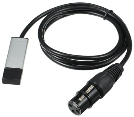 Adaptador USB a DMX LED DMX512 regulador de intensidad para iluminación de escenario de computadora