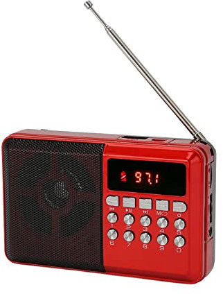 AM FM Radio Pocket, Memory Card Slot, Mp3 Voice, Longer Distance Stable Signal, Support U Disk for Music, Headphone Digital Song