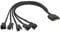 YIZITU 12V Sleeved Fan Power Adapter Cable To 4Pin 3Pin Connector Computer Case Fan Adapter Cord Extension Line To Multiple Port