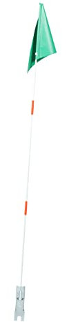 Gatuida 1 Satz Fahrradfahne für Stabilen Glasfaser Materialien Tragbare Sicherheitsflagge für Fahrradfahren für Junge Mädchen Grüne Fahne Leicht und