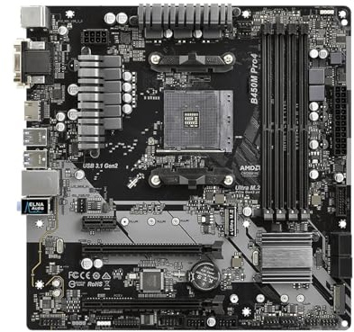 Processore Scheda madre Fit For ASROCK B450 Scheda madre B450M Pro4 Supporto AM4 5 5600 3400 2700 5700 3900 3200 3200 CPU DDR4 128 GB M-ATX