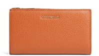 Coccinelle Leder Geldbörse Metallic Soft Wallet Crab Hellbraun