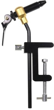 Vjsujehgy Morsa Tavolo per Costruzione Mosche Artificiali con Morsetto A C Girevole A 360° e Ganasce In Acciaio Temprato, Ideale per Costruzione Pesca e Creazione Esche Artificiali.
