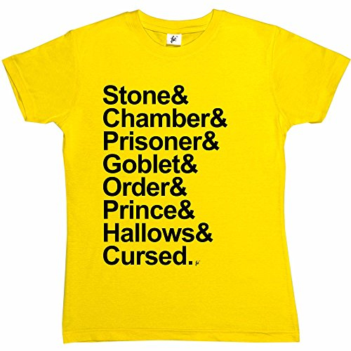 Fancy A Snuggle Stone Chamber Prisoner Goblet Order Prince Hallows Cursed Womens Boyfriend Fit T-Shirt Yellow Small
