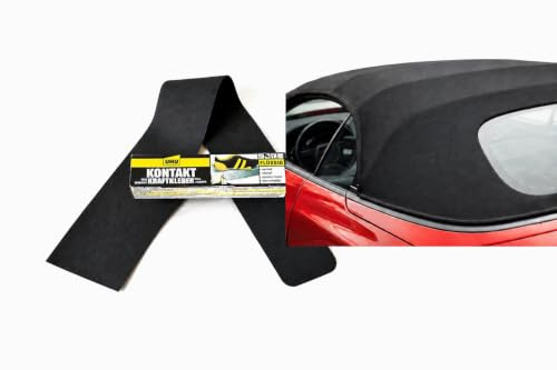 Cabriolet Verdeck Reparatur Set aus original Verdeck PVC (Venyl), Repair Kit Rep Set Rep Kit für Risse, Schnitte, Löcher, Abschürfungen ect.(komplett inkl. Flicken,Kleber) [passend für: VW Volkswagen]
