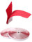 TUKA 25m x 20mm Klettband selbstklebend (25 meter Flauschband & 25m Hakenband), 20mm breit Klebender Klettverschluss, Langfristig Extra Stark Haftkraft Flausch & Haken, Rot TKB5008 red