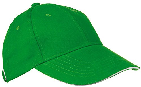 Baumwoll-Basecap 6 Panel heavy-brushed Cotton / Farbe: grün