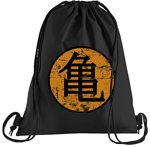 T-Shirt People Goku Roshi Master Sportbeutel – bedruckter Beutel – eine schöne Sport-Tasche Beutel mit Kordeln – EIN schöner Rucksack aus Baumwolle - Tasche in schwarz