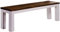 B.R.A.S.I.L.-Möbel Brasilmöbel Sitzbank 140 cm Rio Classico Eiche Weiss Massivholz aus Pinie, Verschiedene Größen & Farben, ideal für Esszimmer & Küche