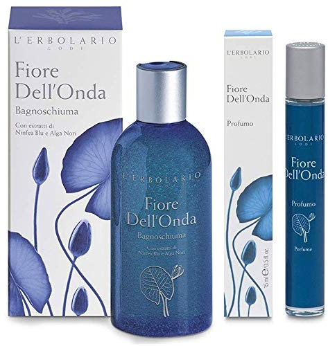 L' Erbolario - Confezione Regalo FIORE DELL'ONDA DUO - Bagnoschiuma 250 ml + Profumo 15 ml
