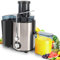 Juicer Machine 500ML Capacity Fruit Veg & Citrus Centrifugal Electric Extractor 304 Stainless Steel 400W 75mm Large Diameter Feeding Tube with A Professional Cleaning Brush for Fruits and Vegetables