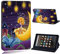 FINDING CASE For Amazon Fire 7 (5th 7th 9th Generation) Tablet - Printed PU Flip Leather Smart Lightweight Shell Stand Cover Case for Fire 7 (5th 7th 9th Generation) (lady on moon fantasy paint)
