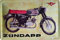 30 x 20 cm Retro Blechschild passend für Zündapp Moped, Motorrad Fans, Deko Werkstatt, Garagen Schild, geprägtes Stahlblech