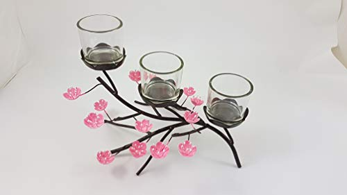 1a PartyLite - Votivkerzenleuchter KIRSCHBLÜTE - P90554
