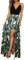 Newshows Sommerkleid Damen Lang Maxikleid Sommer V Ausschnitt Kleid Schlitz Freizeitkleid Elegant für Hochzeitsgast (Floral 09,Klein)