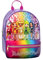 Mochila escolar Rainbow High, mochila para niña con respaldo acolchado y tirantes ajustables, amplio compartimento central, bolsillo frontal, 22,5 x 30 x 13 cm, arco iris