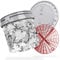 MAGIC BUCKET | Auto Handwäsche Bundle | Wascheimer mit passendem Eimer Deckel 3,5 US GALLONEN ca. 13 Liter | Mit Grit Guard Eimereinsatz Schmutzsieb | Waschset Camouflage Grau/Rot