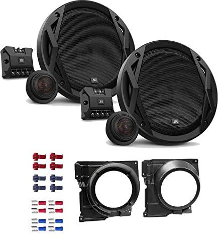 JBL Club 6500C Lautsprecher mit Einbauset passend für VW Volkswagen Polo (6N2) 1999-2001 Türen vorne 360 Watt 165mm 2 Wege Kompo Auto KFZ PKW Boxen