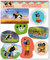 8-tlg. Sticker-Set * YAKARI * als Mitgebsel oder Geschenk | Indianer Indianerjunge Aufkleber Kinder Kindergeburtstag Geburtstag